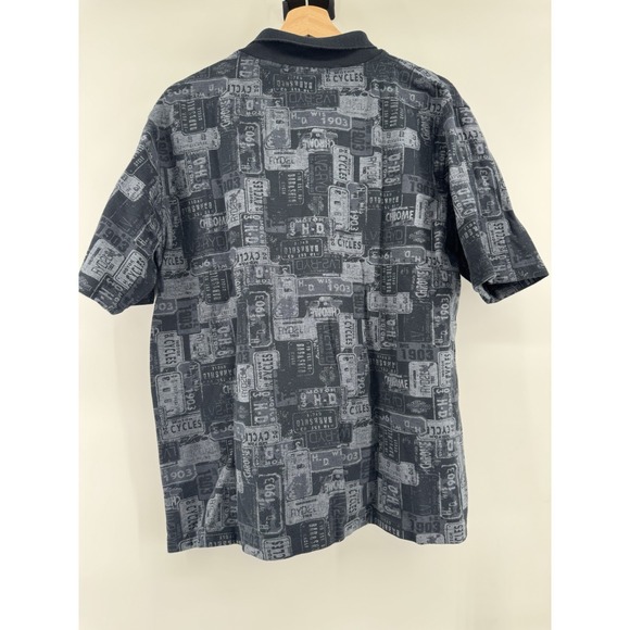 VINTAGE Harley Davidson Polo Shirt Men's Large - Picture 4 of 6